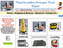 Tablet Screenshot of floorscrubberpartsdepot.com